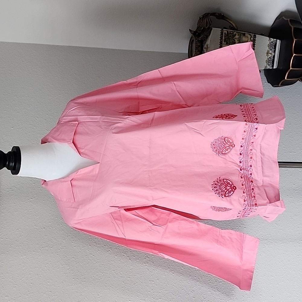 Denim & Co Embroidered Tunic